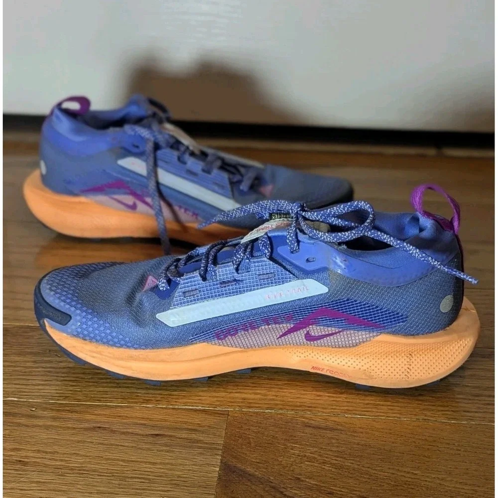 Gorpcore Nike Pegasus Trail 5 GTX Gore-Tex Running Shoes Women's 8 Blue